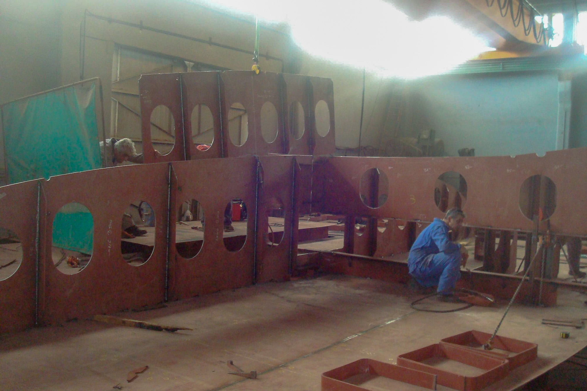 Workshop interior at the Perama factory